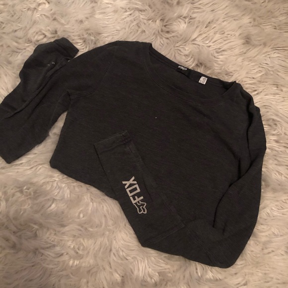Fox Tops - Gray thermal shirt